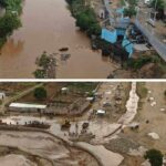 Canal haitiano desbordado versus canal dominicano intacto ante crecida del río Masacre